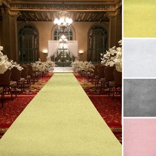 50 feet Glittered AISLE RUNNER Wedding Ceremony Party Event Decorations Supplies