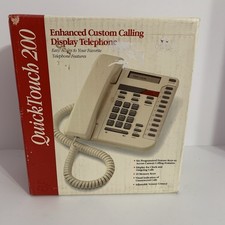 Quick Touch 200 Home Office Telephone Sprint New Vintage Almond
