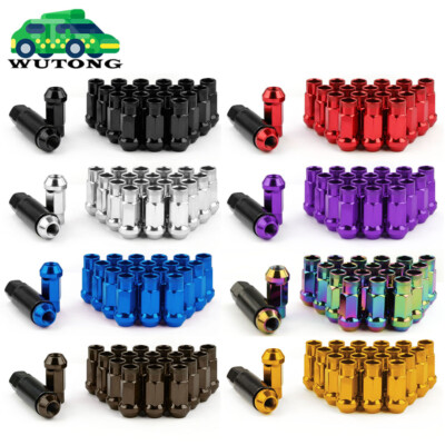 #ad #ad 20PCS Forged Steel Racing Wheel Lug Nuts 47mm Open End M12 x 1.5mm M12 x 1.25mm $26.85