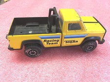 BS7 Vintage Tonka Yellow Metal Tonka Racing Team Pickup Truck Made In USA 7"