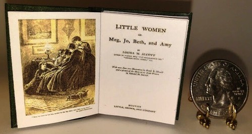 1:6 SCALE MINIATURE BOOK LITTLE WOMEN ILLUSTRATED BARBIE PLAYSCALE - Picture 4 of 6