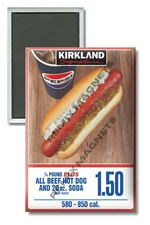 Costco Food Court Hot Dog Sign Kirkland 2" x 3" Refrigerator Magnet