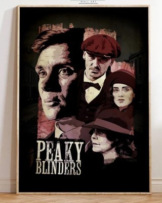 Peaky Blinders Poster, Thomas Shelby Art Print, Vintage Gangster TV Show Decor 5