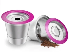 1 or 2-Pk Stainless Steel Reusable K Cup Coffee Filters for Keurig 1.0 & 2.0