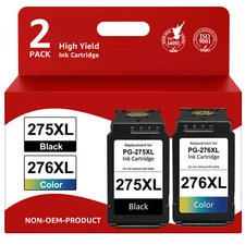 PG-275XL CL-276XL for Canon 275XL 276XL Ink work with Pixma TR4720 TR4722 TS3522