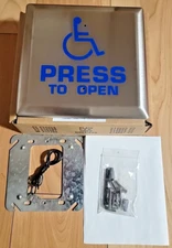 Larco Door Switch Press to Open Handicapped Push Plate Universal Button Wall NEW