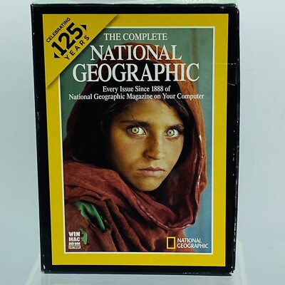 COMPLETE NATIONAL GEOGRAPHIC 7 DVD-ROMS Windows PC & Mac Every Issue Since 1888