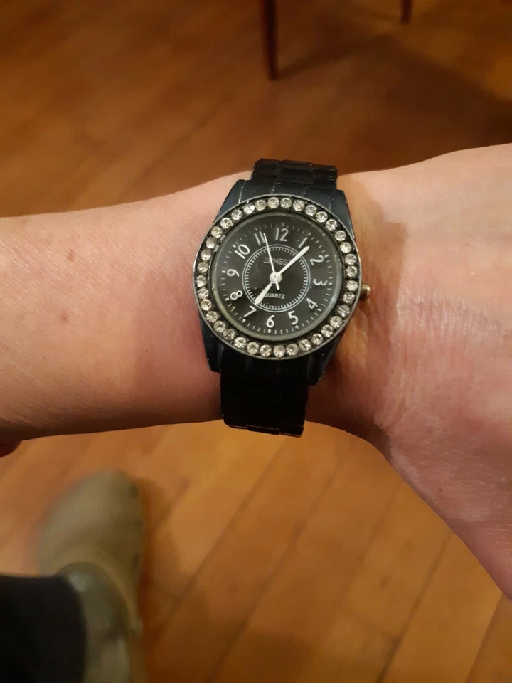 Montre femme noire ernest quartz watch - Photo 2/4