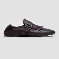 Prada spring summer 2025 Fringed Monk Strap Shuffle Loafers Size 11 Like New