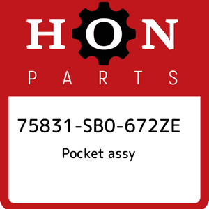 75831-SB0-672ZE-Honda-Pocket-assy-75831SB0672ZE-New-Genuine-OEM-Part