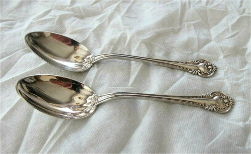 1900 Antique International Sterling Silver Flatware Soup Table Spoons IRENE - Picture 3 of 8