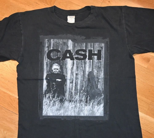 JOHNNY CASH concert tour rock tee t-shirt L 90' 1990s vintage concert t-shirt, vintage, single stitch, B+ condition