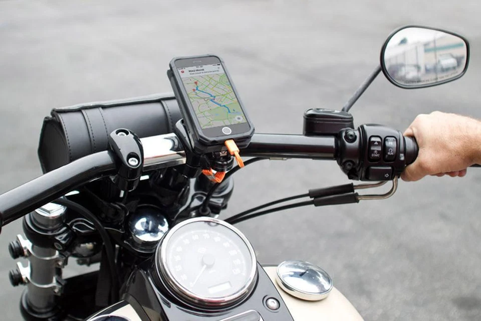 Rokform Aluminum Motorcycle Handlebar Phone Mount Dual Lock System Universal Fit - Image 2 of 4
