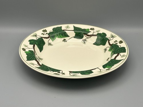 Wedgwood Napoleon Ivy Green Edge - 9" Rimmed Soup Bowl.