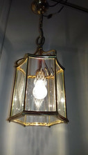 LAMPADARIO D' EPOCA ANNI 50 OTTONE LUCIDO FRANCESE CHANDELIER '50 LUSTRE