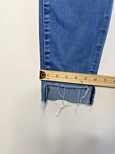 Good American Jeans Damen "15 Blue Denim Good Waist Raw Step Hem Rip Distress - Bild 6 von 11