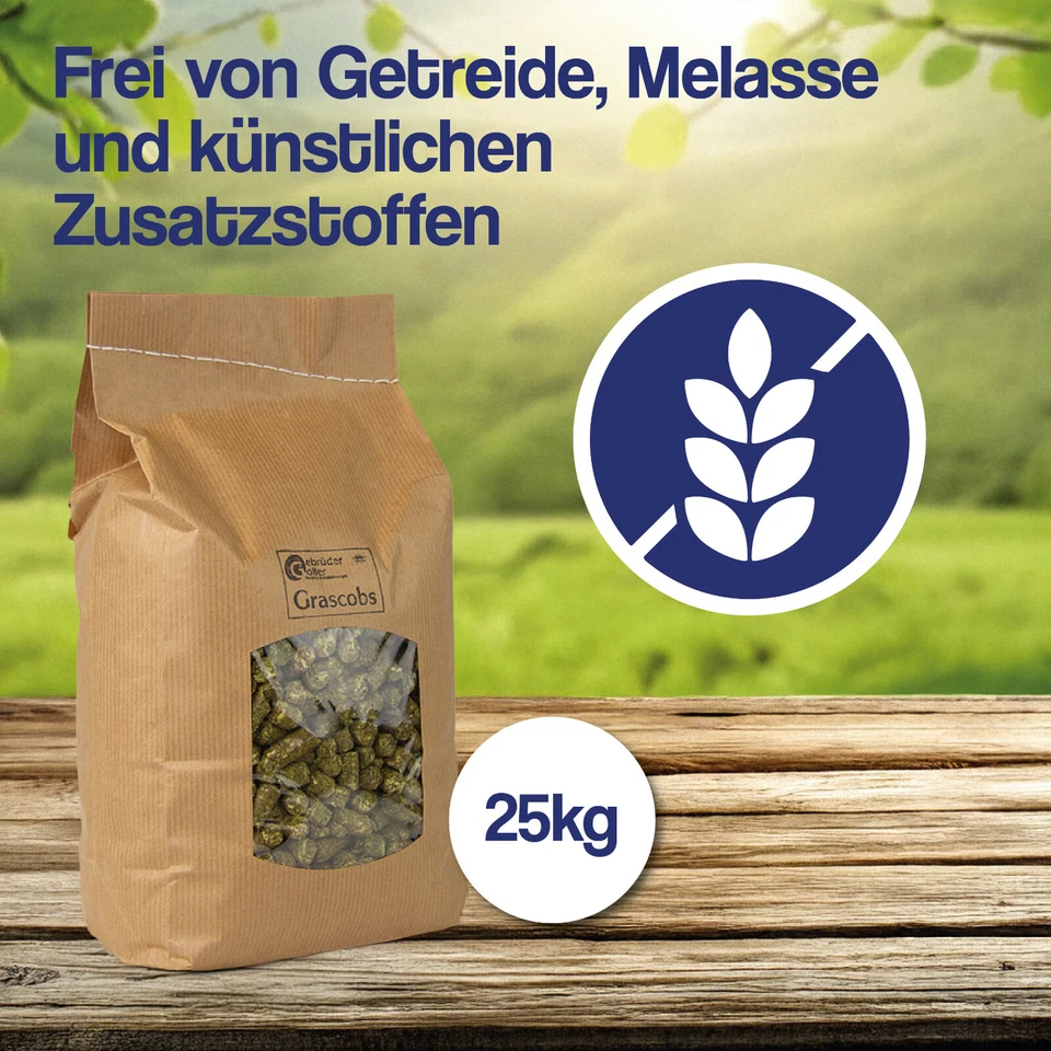 25kg Grascobs 1,04€/kg I Graspellets I Heucobs I Wiesencobs I Heuersatz - Bild 3 von 4