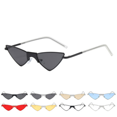 Fashion Cat Eye Sunglasses 90s Retro Triangle Narrow Glasses  display picture 3