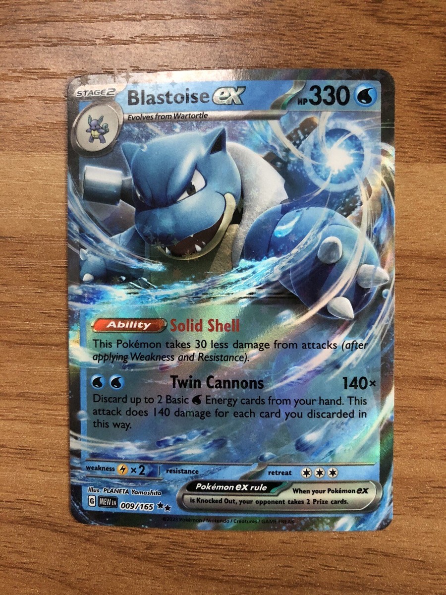 151 カメックス 英語版 Blastoise EX カメックスex 海外版 英語版 Blastoise ex - 009/165 -【Card