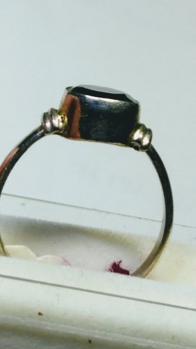 ANELLO CARINO QUARZO FUMÉ NATURALE IN ARGENTO STERLING .925 MISURA 6,5-6,75! - Foto 5 di 11