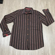 Robert Graham Shirt XL Visconti Office Work-wear Button Up Collared Dress Tee