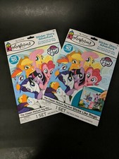 My Little Pony Sticker Story Adventures 40 plus Colorforms 3 Scenes Set of 2 
