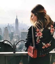 ZARA SHORT JACKET WITH FLORAL EMBROIDERY AND STUDS S, M, L REF. 3427/280