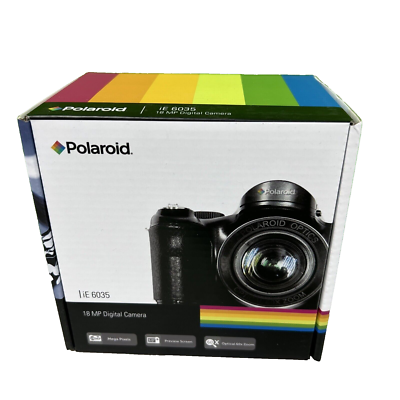 Polaroid iE6035 18MP 60x Optical Zoom Digital Camera , Black