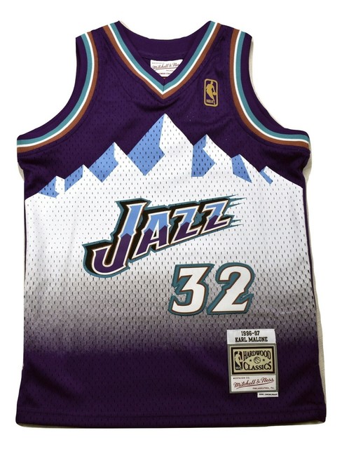 karl malone jersey white