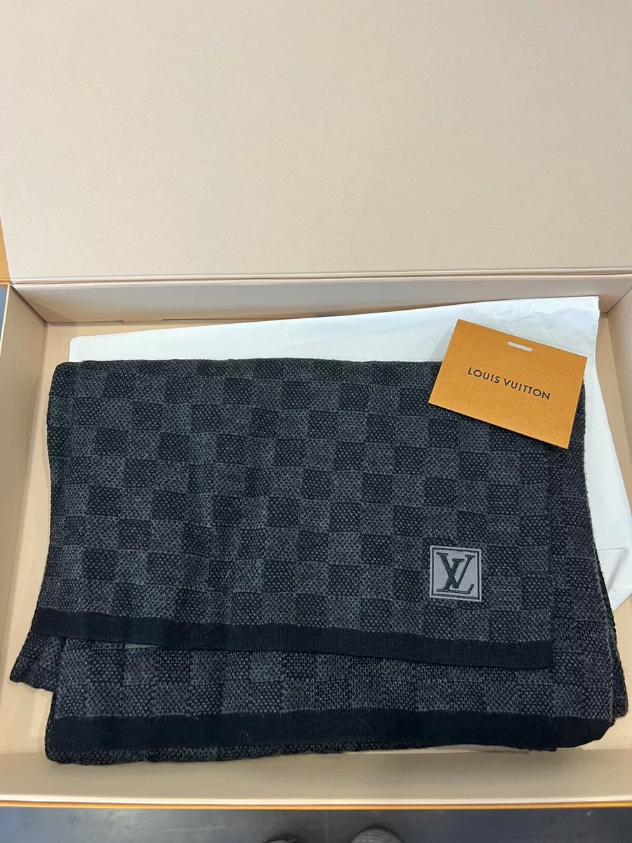 Louis Vuitton Néo Petit Damier Scarf Anthracite Wool