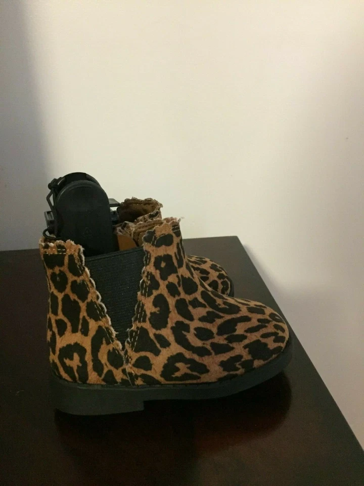 BOTAS NUEVAS INFANTILES NIÑAS TALLA 5 GARANNIMALES ESTAMPADO LEOPARDO Foto 4 de 4