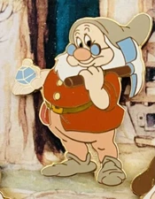 Disney Doc Dwarf From Snow White Framed Pin Set HTF Rare