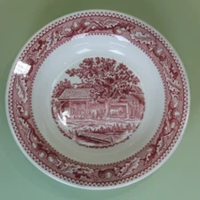 Royal China - Memory Lane - Pink - Rim Soup Bowl - 1 - ONE - 8 1/2"  1965