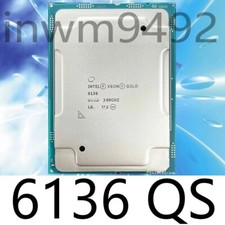 Intel Xeon Gold 6136 QS 3.00GHz 12-Core 24.75M 150W LGA-3647 CPU Processor