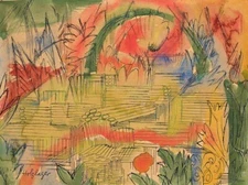 Albert Bloch : Lumberyard : 1911 : Archival Quality Art Print