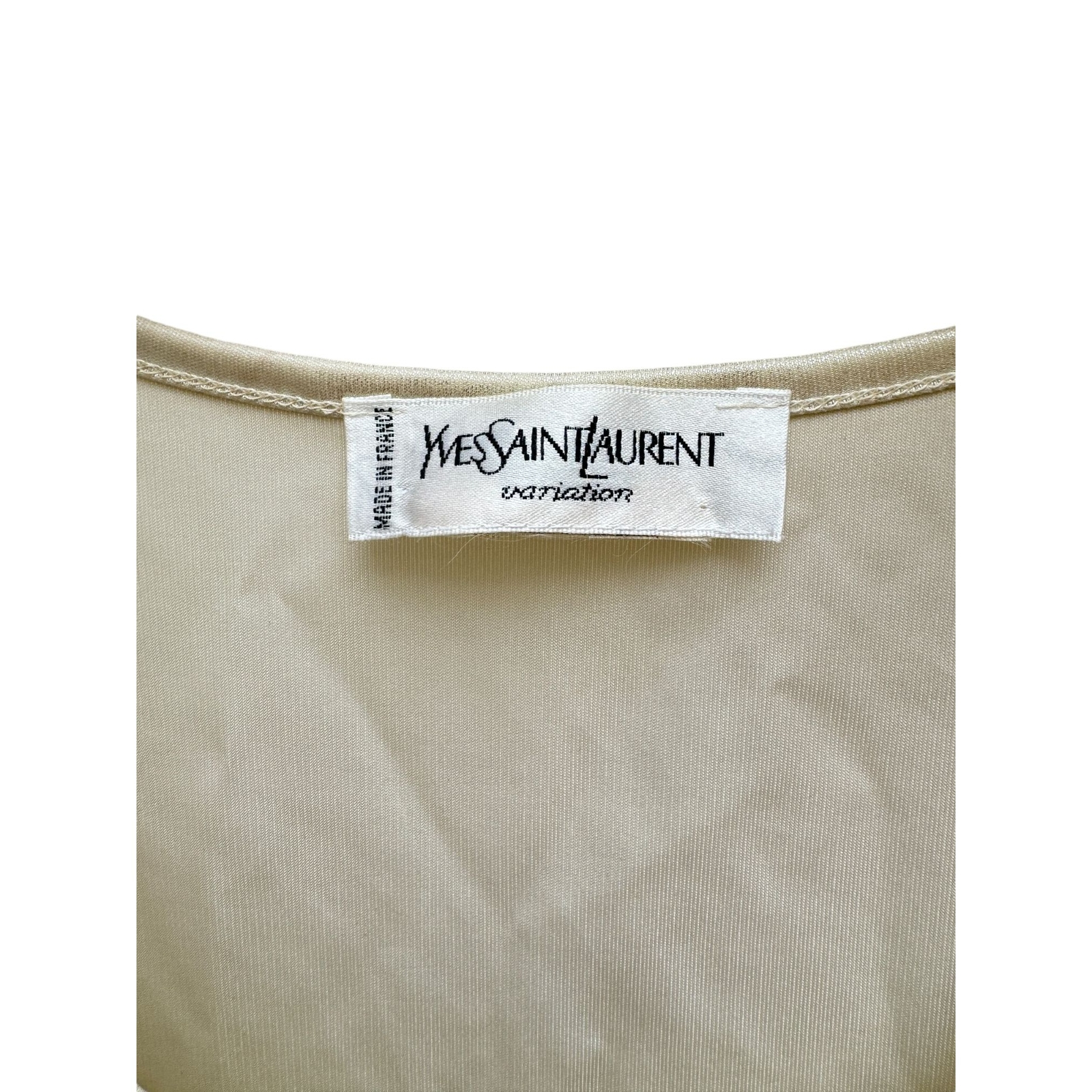 Canotta Yves Saint Laurent vintage lucida taglia S unisex