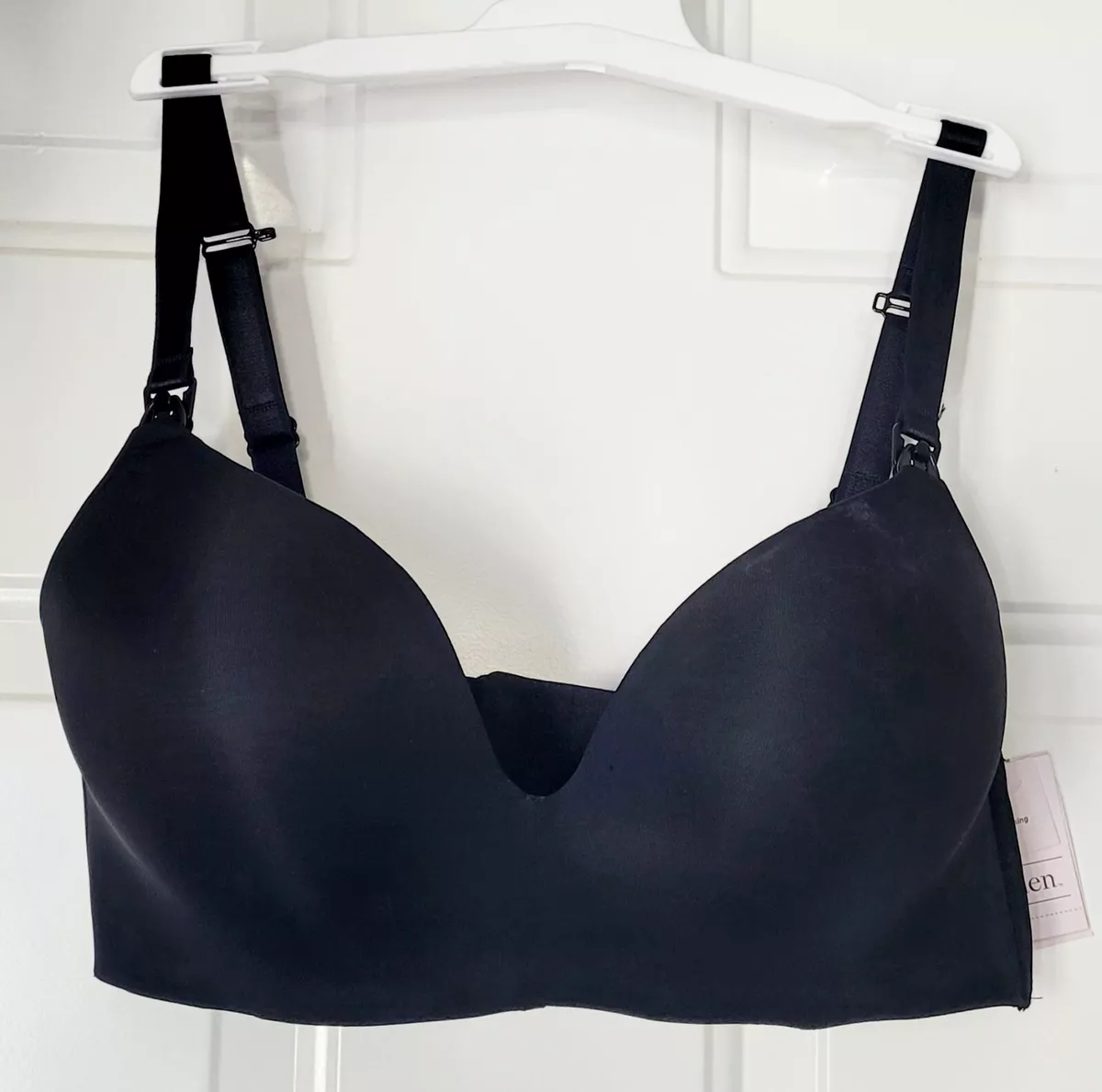 Auden Women's Bra, Wirefree Size 36DDD Black