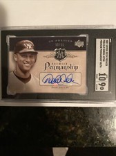 2007 U.D. Premier Penmanship Derek Jeter Auto #PEN-DJ2 Signed SGC GRADED 10/9