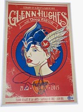 Glenn Hughes Signed Autographed 12x18 Tour Poster Photo Deep Purple Beckett COA