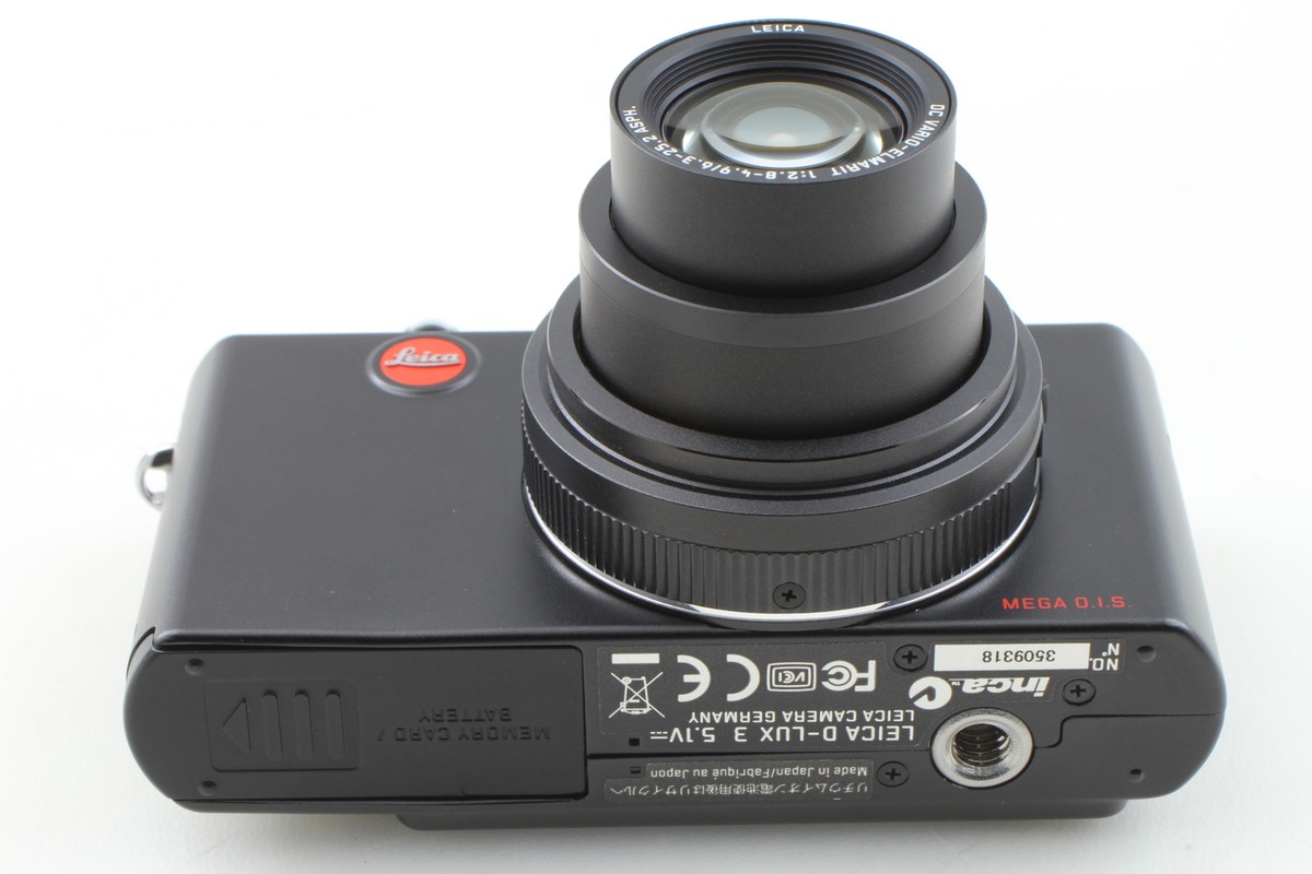 Top MINT in Box] Leica D-LUX 3 10.0 MP Black Digital Compact