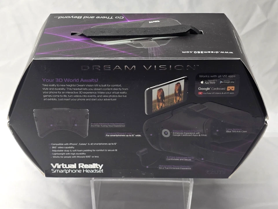 TZUMI Smart Phone DREAM VISION Virtual Reality Headset - Works With All VR Apps - Image 3 of 3