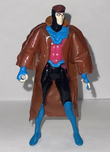 Vintage X-Men 1992 Gambit Power Kick Action Figure Marvel Comics Toy Biz