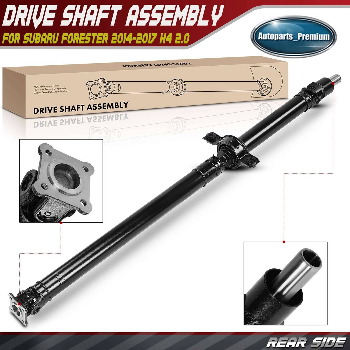 Rear Driveshaft Prop Shaft Assembly for Subaru Forester 2014-2017 H4 2.0L  AWD | eBay