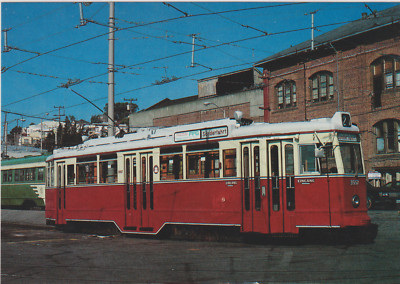 SAN  FRANCISCO    -   Hamburg, Germany tram # 3557 at Geneva Yard in 1989