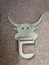 Bull/Cow RODEO FARM Green Sage Nursery Hook Home Wall Decor Set O/S