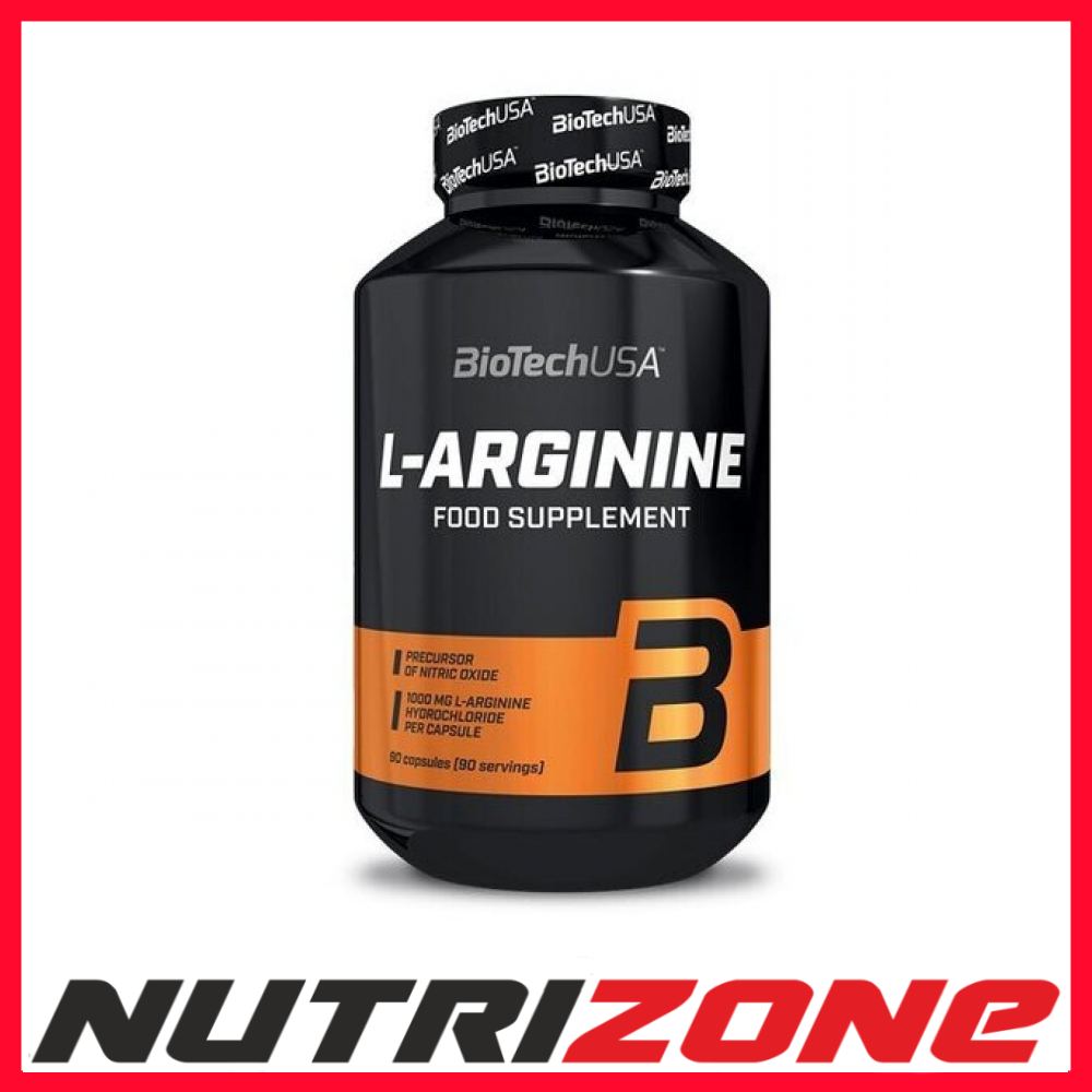 BioTech USA L-Arginine 1000mg Training Booster - 90 mega caps