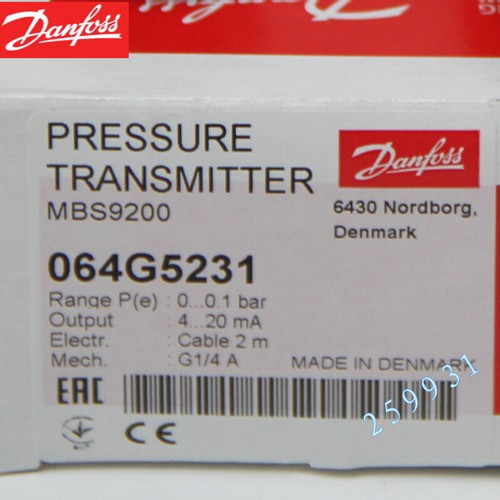 Sensore trasmettitore di pressione Danfoss MBS9200 064G5231 0-0,1bar - Foto 3 di 5