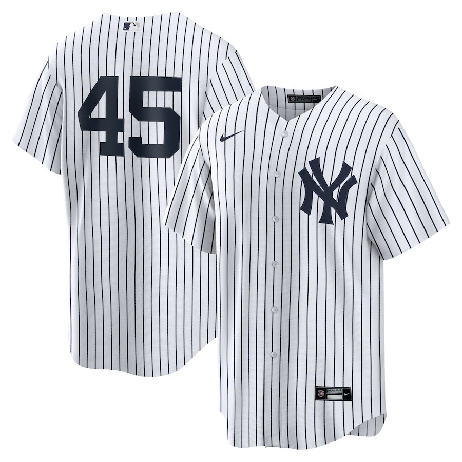 GERRIT COLE #45 SEWN New York Yankees NIKE Adult Home Jersey