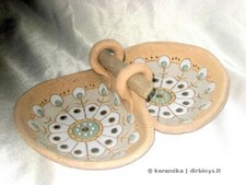 Hand Crafted Ceramic Chamotte Panted Plate