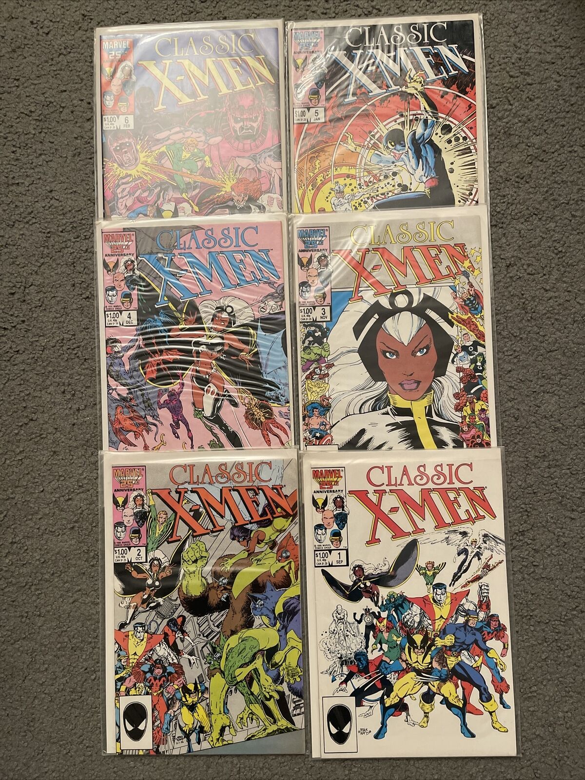 Classic X-Men Marvel Comics Books Wolverine Lot Arthur Adams 1 2 3 4 5 6 VG+